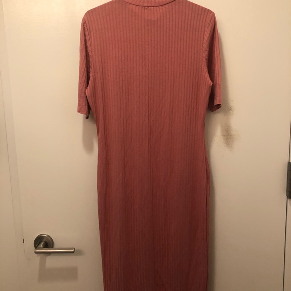 Rose pink/ Mauve midi dress sz M/L - Picture 5 of 6